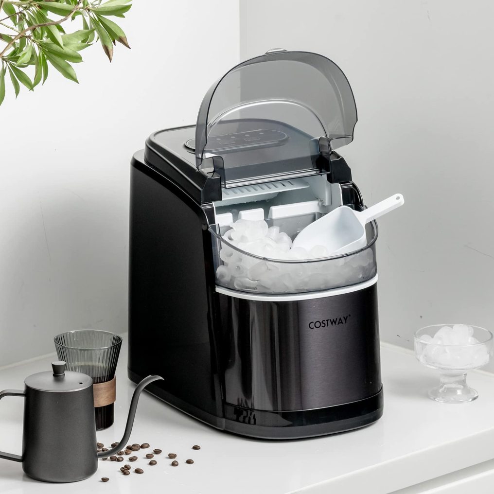 26.5 LBS Ice Per Day Countertop Ice Maker for Kitchen Bar Office