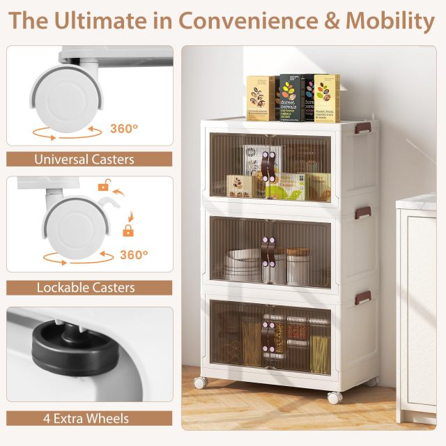 3 Tier Stackable Storage Bins