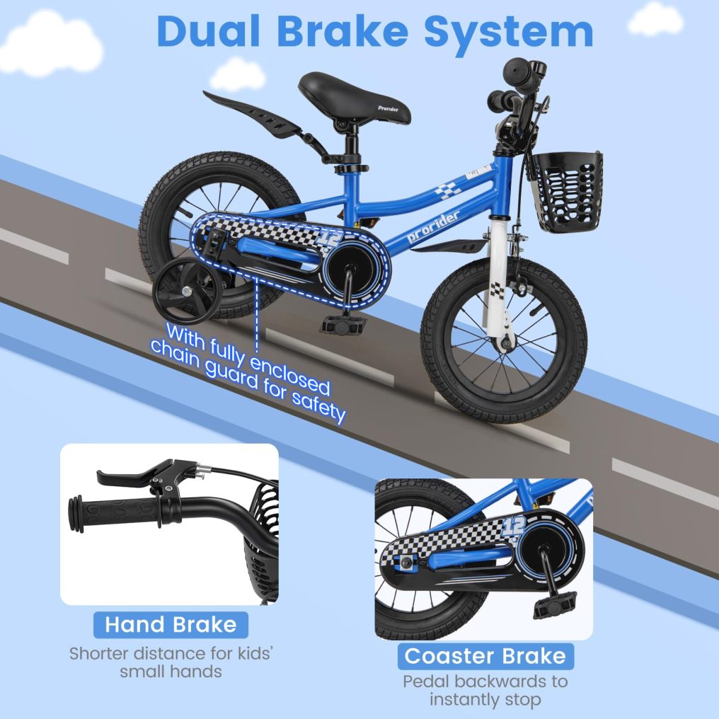 Kids Bike 12 Inch Toddler Bike for Boys & Girls Aged 3-8 Years Old