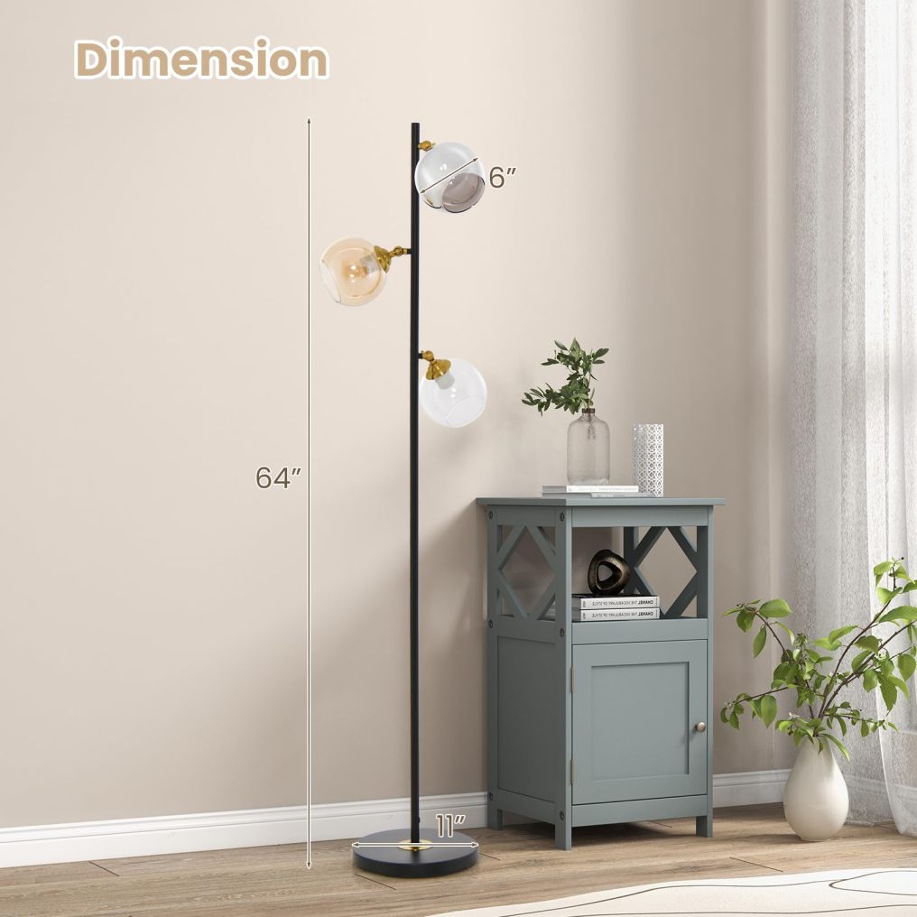 ARLIME Modern Mid-Century Floor Lamp, 64" Tall Floor Lamp