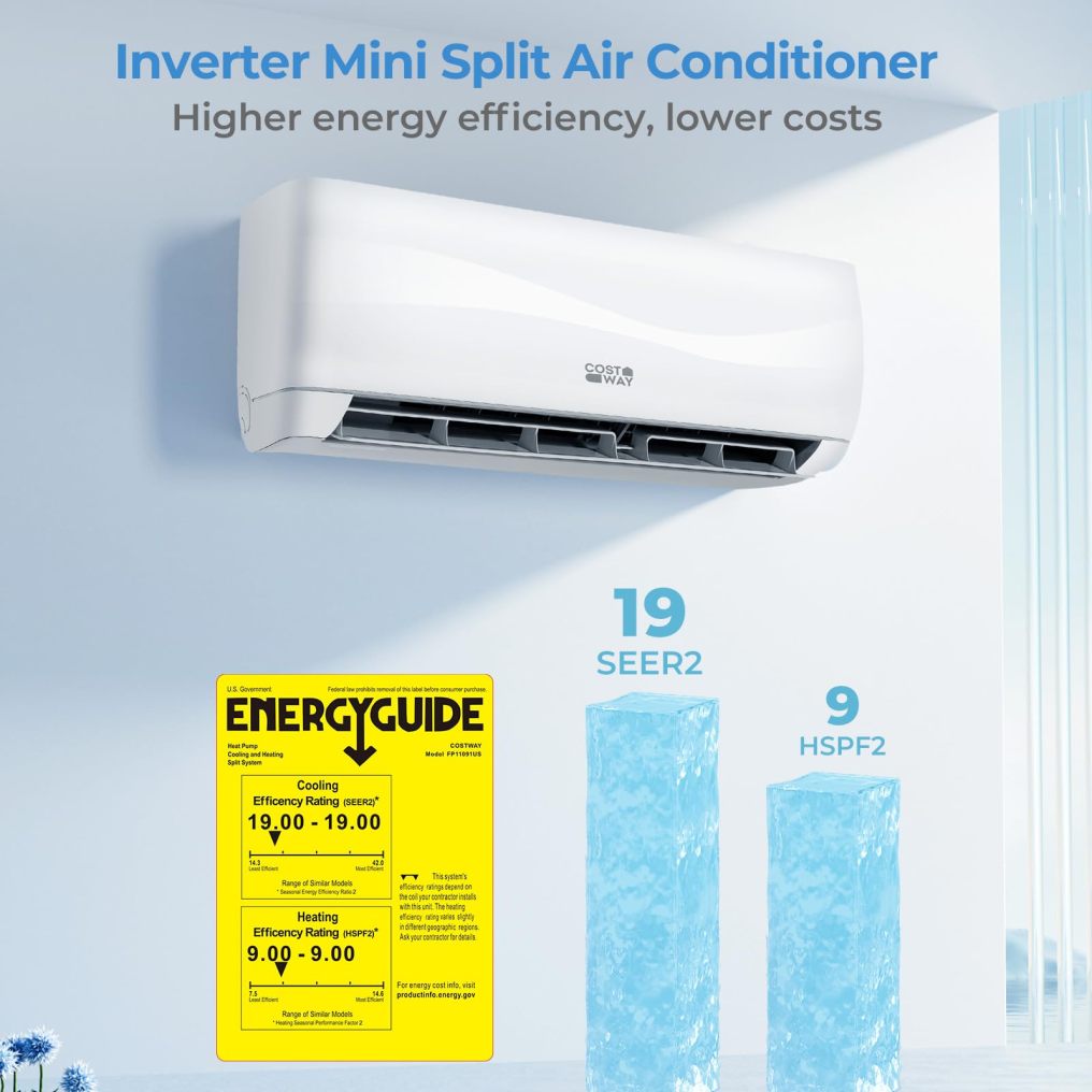 18000 BTU Mini Split Air Conditioner & Heater w/Heat Pump & Full Installation Kit