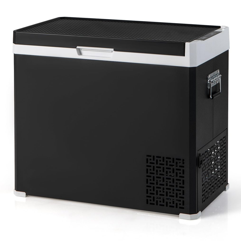 ARLIME 12 Volt Car Refrigerator, 53QT (50L) Dual Zone Portable Car Fridge