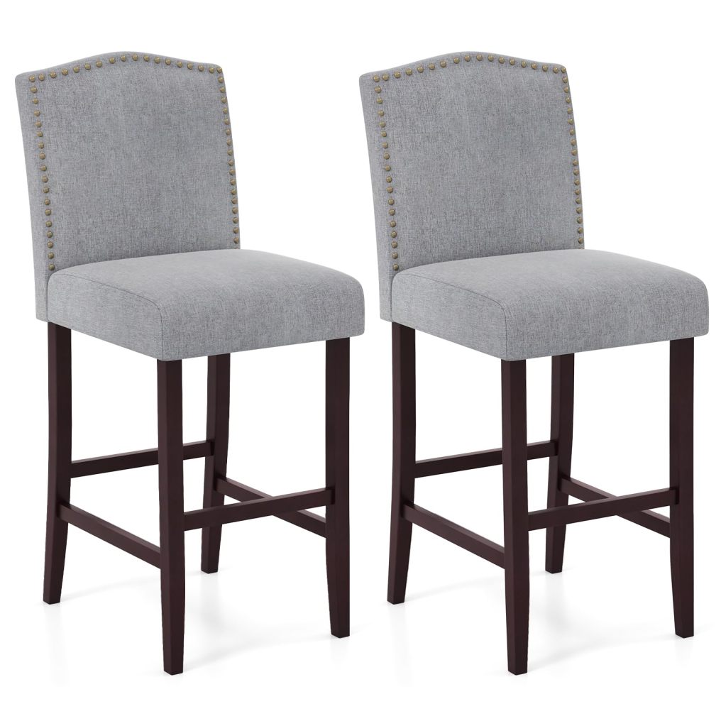 Bar Stools Set of 2/4 Bar Height Dining Side Barstools