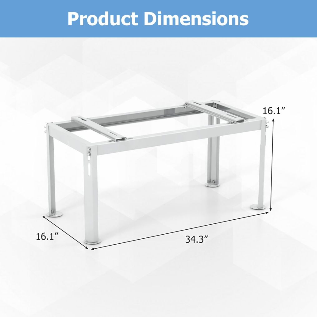 ARLIME Mini Split Stand, Outdoor AC Unit Bracket with Adjustable Height