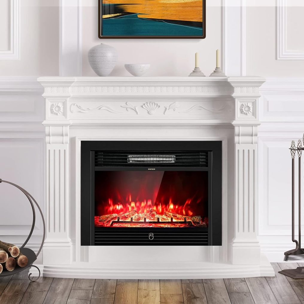 28.5-inch Electric Fireplace Inserts Heater for Indoor Use