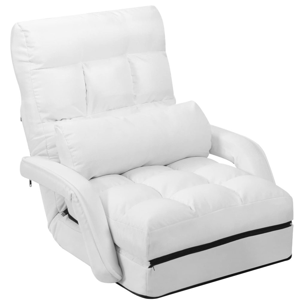 Adjustable Floor Chair Folding Lazy Sofa Chair with 5 Positions