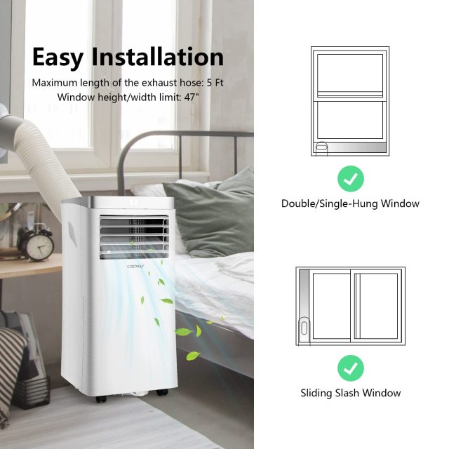 Portable Air Conditioners, ARLIME 8000 BTU 3-in-1 AC Unit with Fan & Dehumidifier