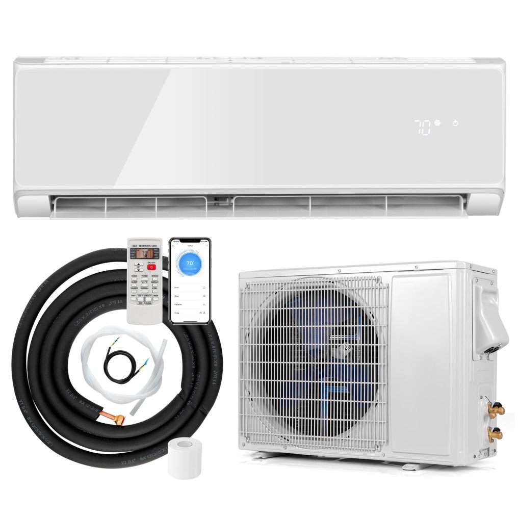 ARLIME 12000 BTU Wifi Enabled Mini Split Air Conditioner & Heater, 12000 BTU, 208-230V, 22 SEER2