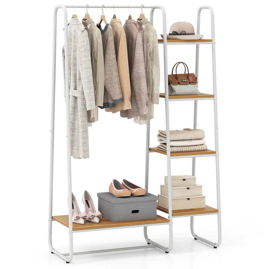 ARLIME Clothes Rack with Shelves Heavy Duty Garment Rack with Hanging Rod