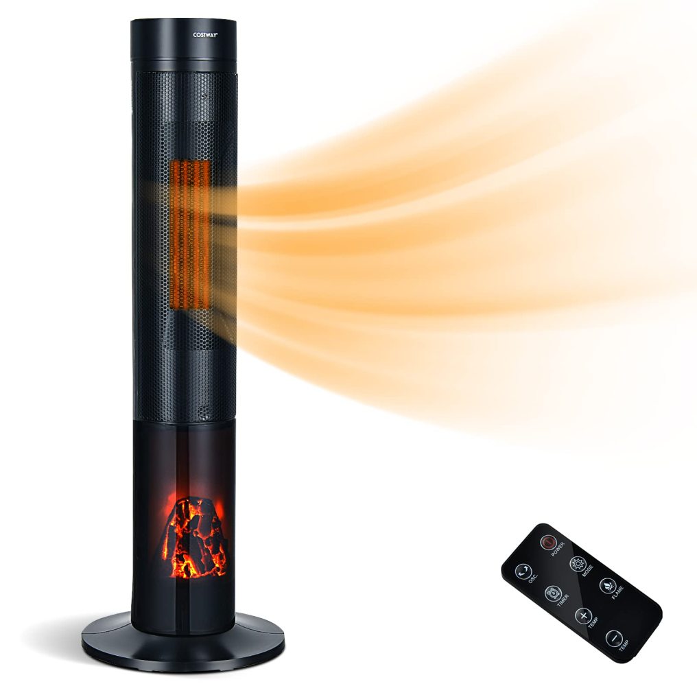 下架Ceramic Heater 1500W Electric Space Heater with Remote Control