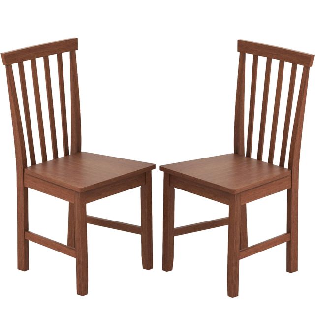 Armless Wooden Chairs with High Back for Kitchen