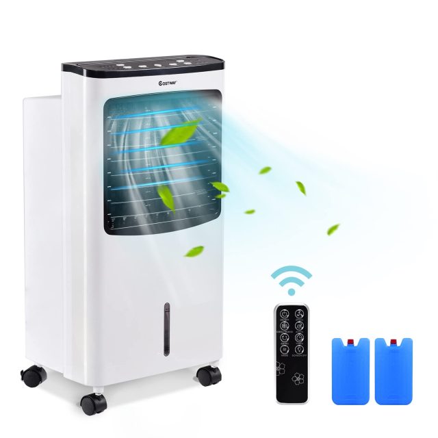 ARLIME Portable AC Cooling Fan, 3-IN-1 Portable Evaporative Air Cooler & Humidifier