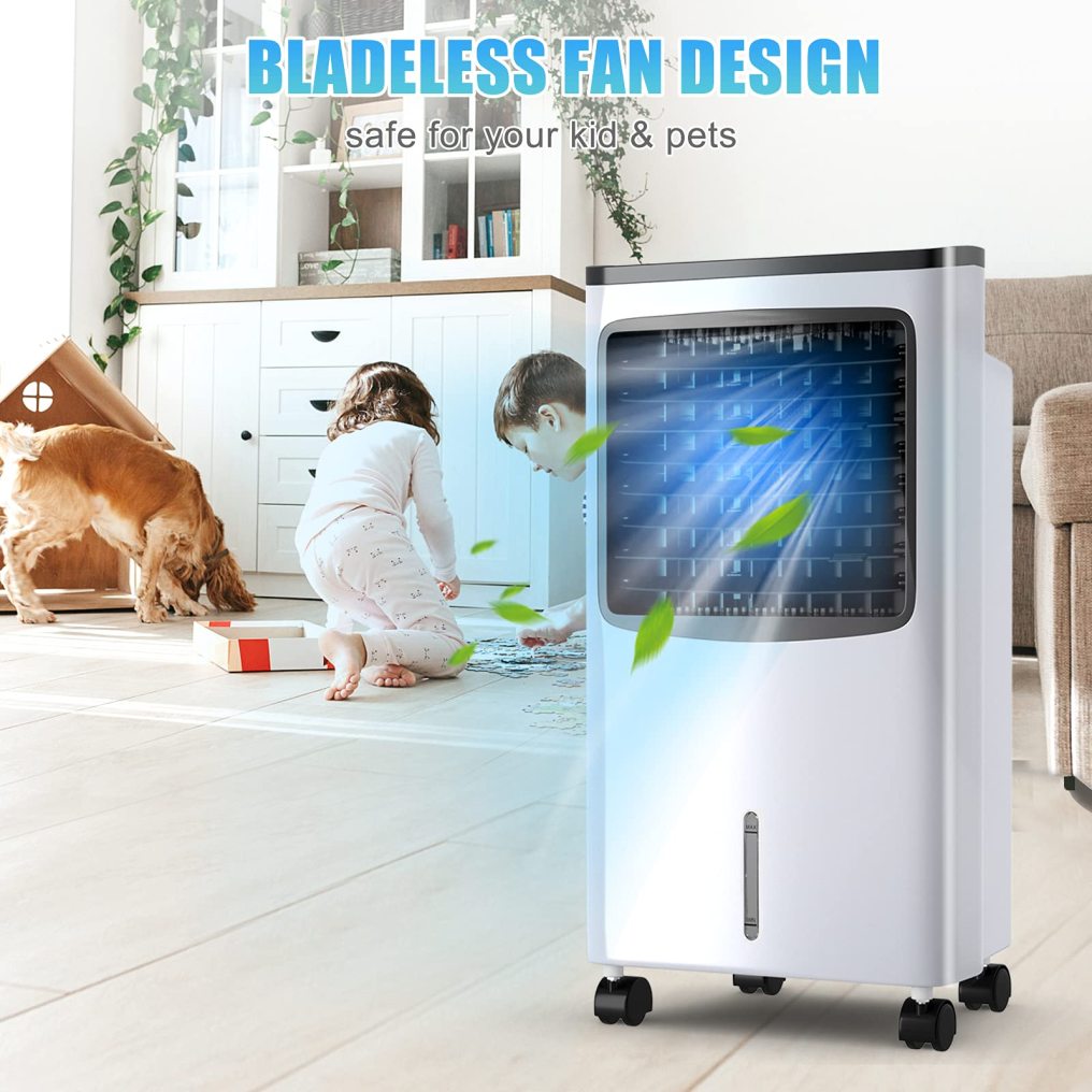 ARLIME Portable AC Cooling Fan, 3-IN-1 Portable Evaporative Air Cooler & Humidifier