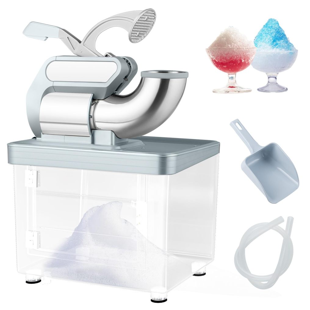 ARLIME Shaved Ice Machine Commercial, 660 LBS/H 300W Electric Ice Crusher