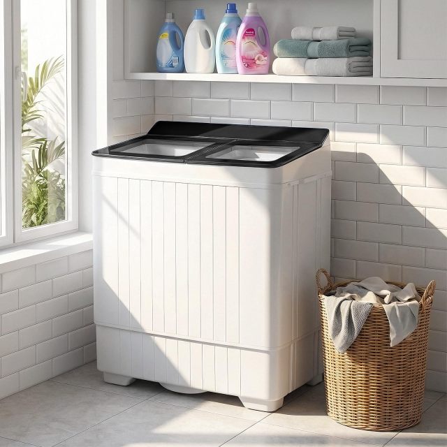 Portable Washing Machine with 18 LBS Washer and 8 LBS Spinner Combo