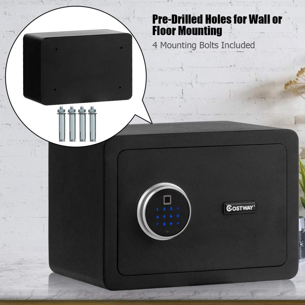 0.5 Cubic Feet Fingerprint Safe Security Lock Box
