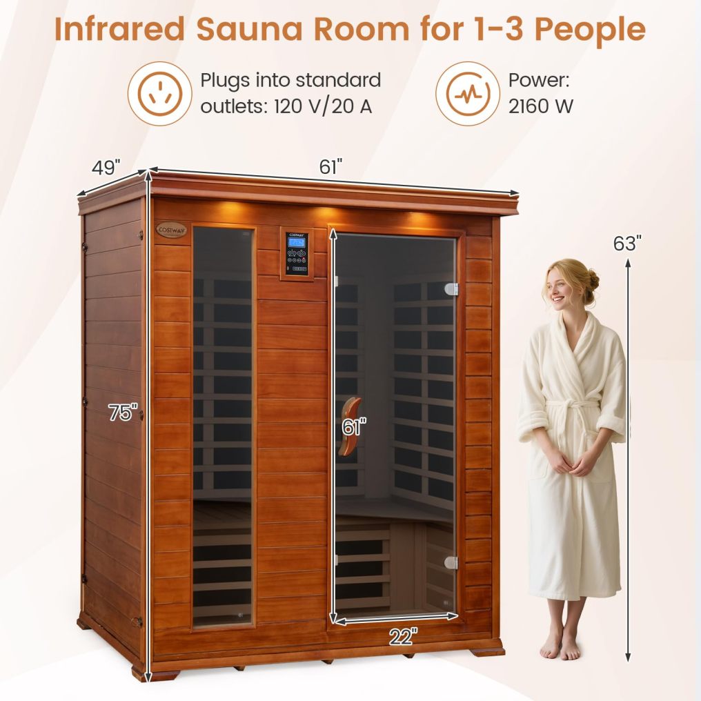ARLIME 3 Person Infrared Sauna