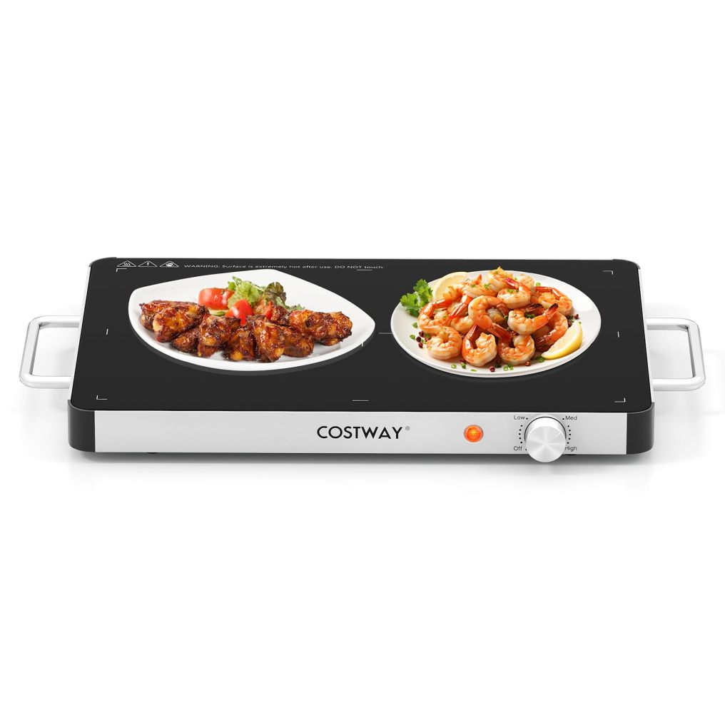 Electric Warming Tray with Adjustable Temperature Control (19" x 13")