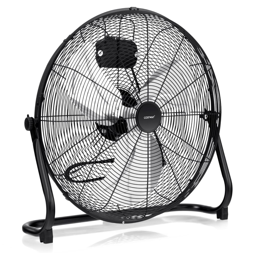 20 inch High Velocity Floor Fan with 145°Rotation for Home