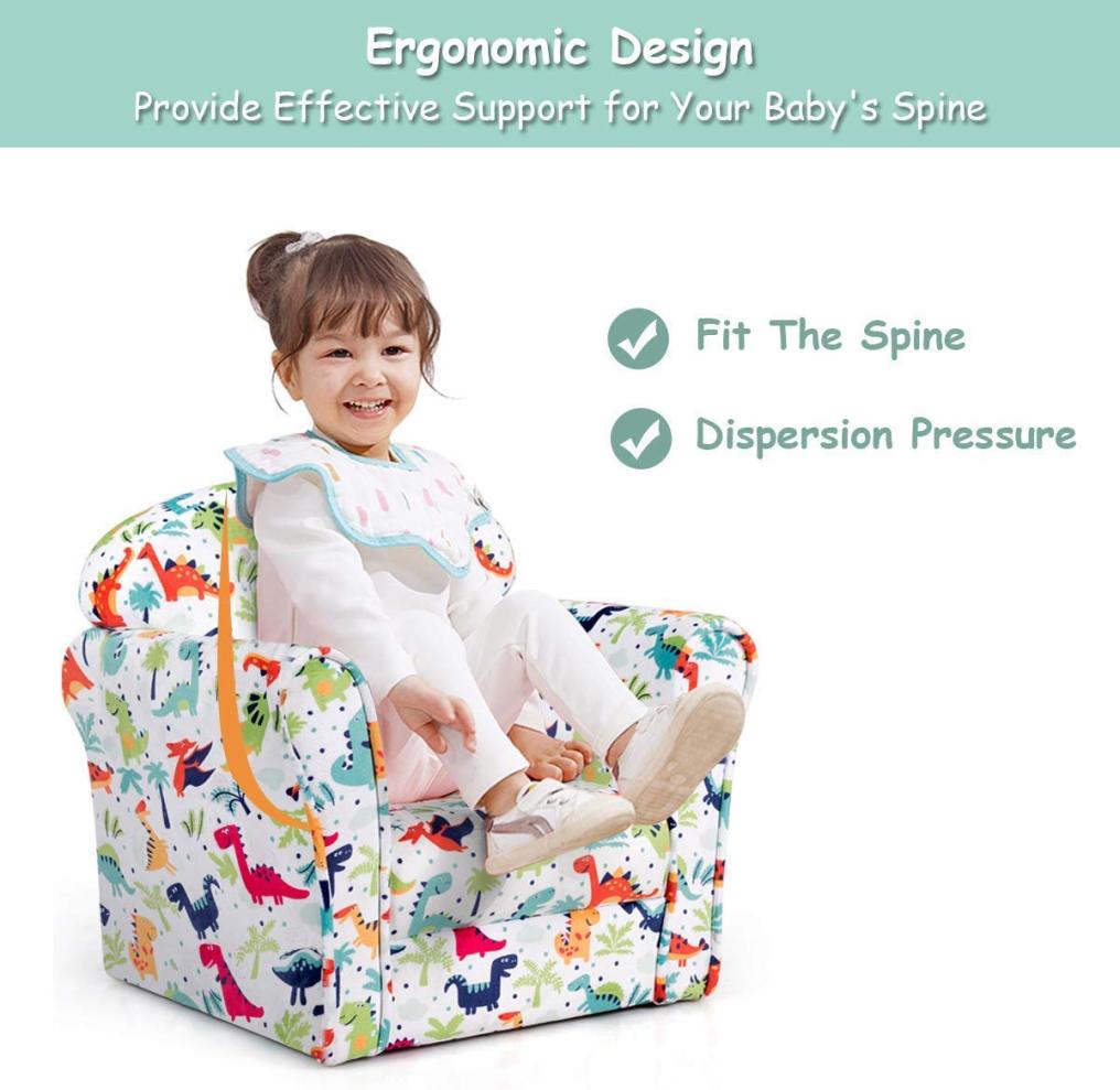 Household Toddler Furnishings Children Armrest Cute Lovely Single Sofa