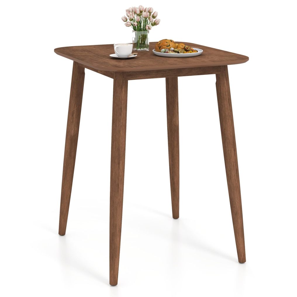 36 Inch Counter Height Dining Table with Sturdy Pedestal Base