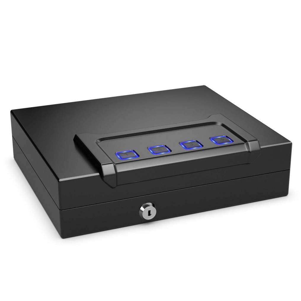 Handgun Safe with Password & Backup Keys for Quick Access for Home