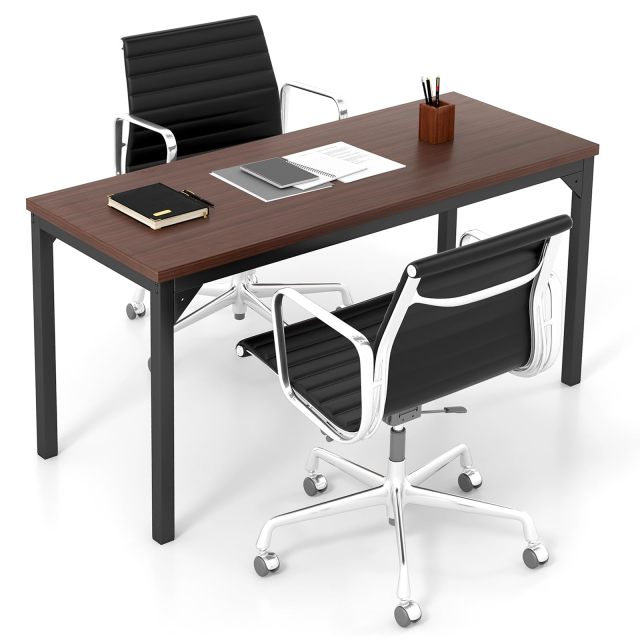 4.5FT Conference Table 55” x 24” Large Meeting Room Table W/Heavy Duty Steel Frame