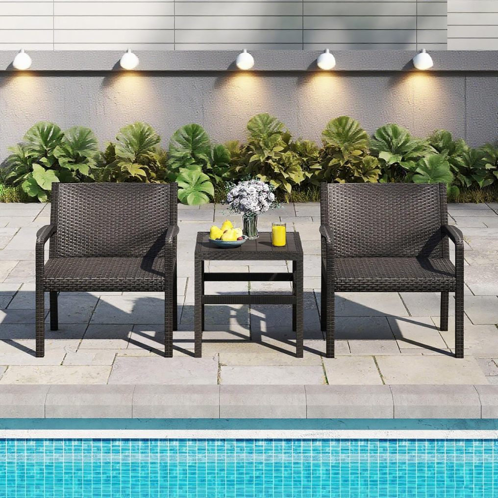 ARLIME 3 Piece Patio Furniture Set