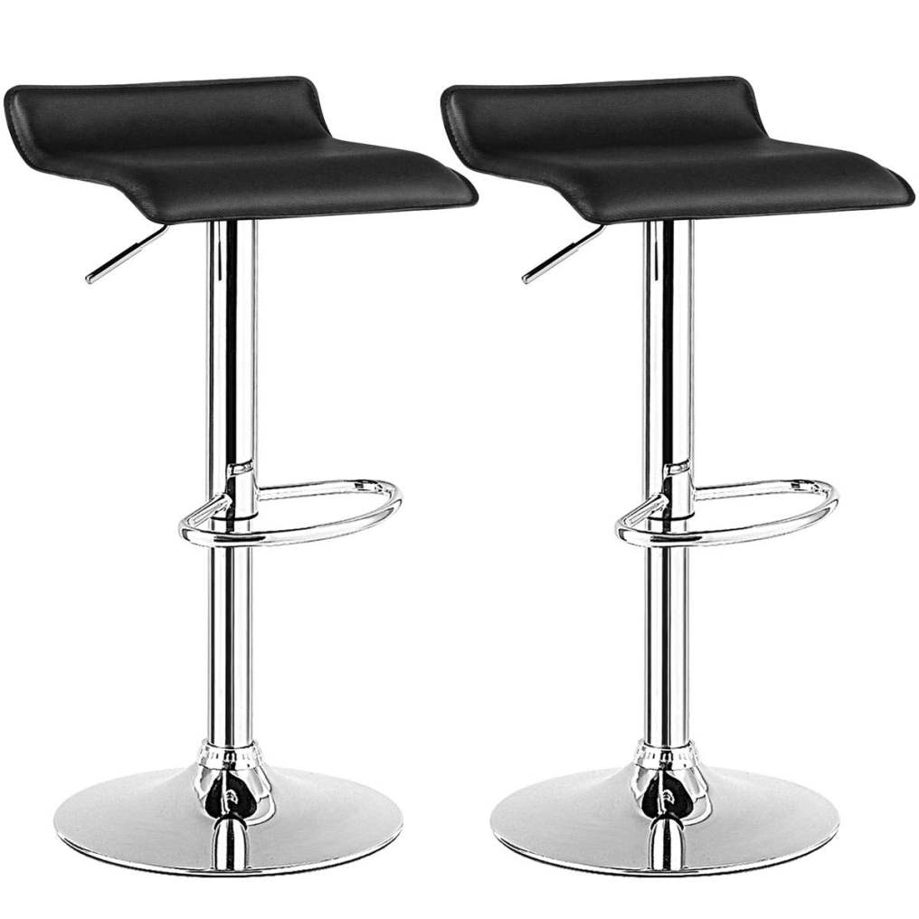 Bar Stools Set of 2 Modern Swivel Contemporary barstools with Adjustable Height