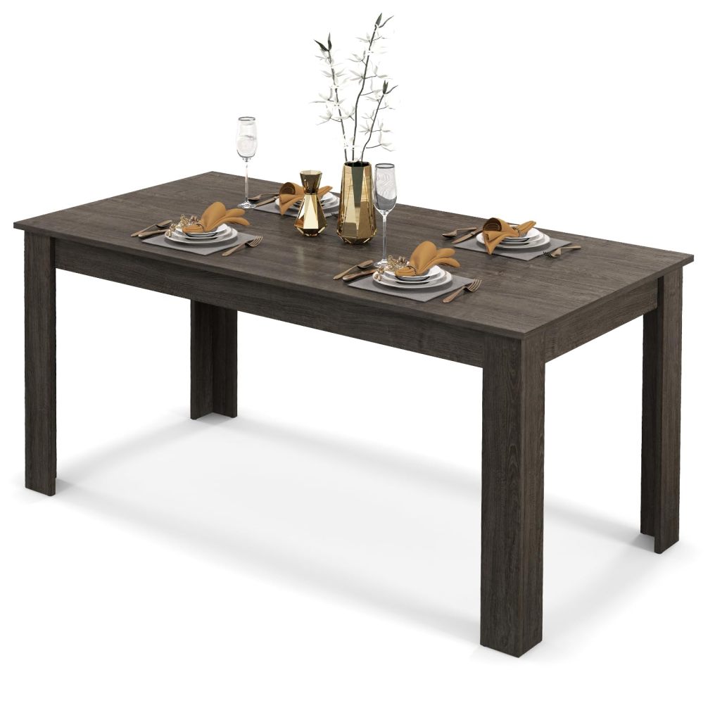 Dining Table for 4-6 People 63” Rectangular Dining Room Table