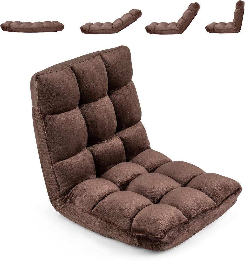 Floor Chair | Video Gaming Chairs with Back Support & Adjustable 14-Position