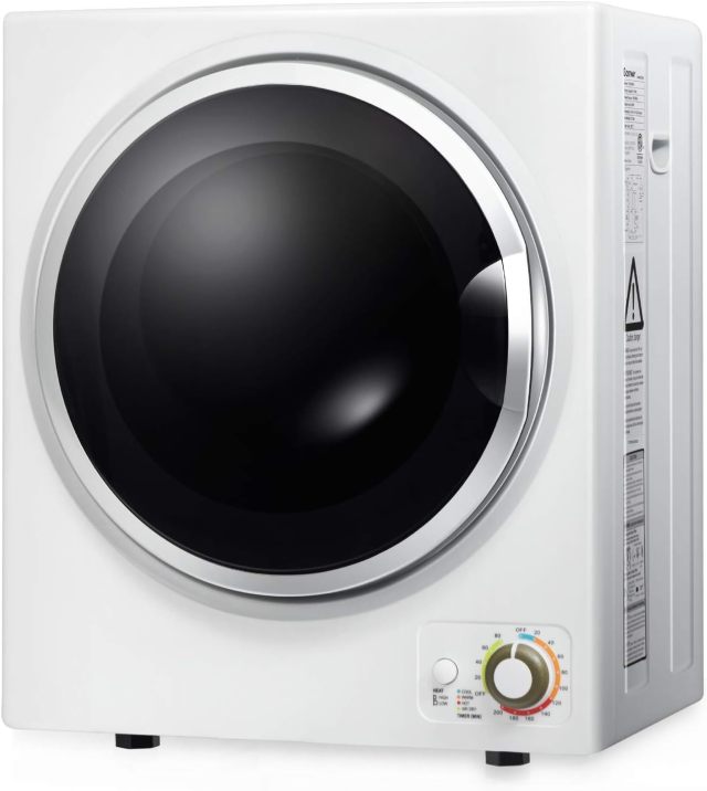 ARLIME Compact Laundry Dryer, Portable Clothes Dryers W/4 Automatic Drying Mode, Small Electric Laundry Dryer