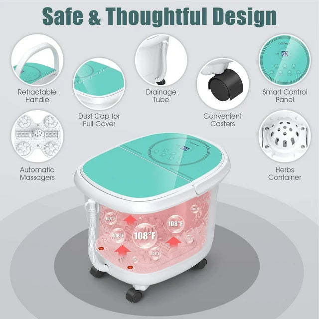 Foot Spa Bath Massager Digital Temperature Control