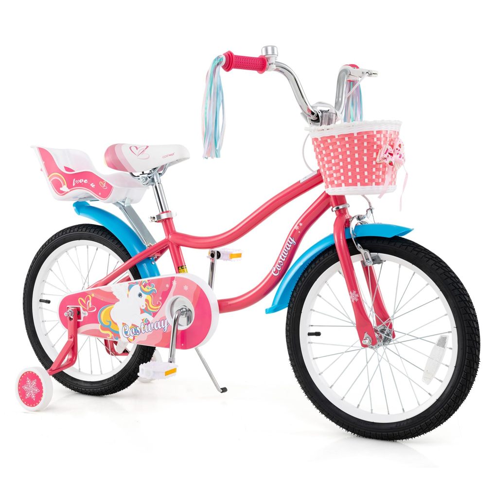 16/18 Inch Kids Bicycle w/Basket for 4-8 Years Old
