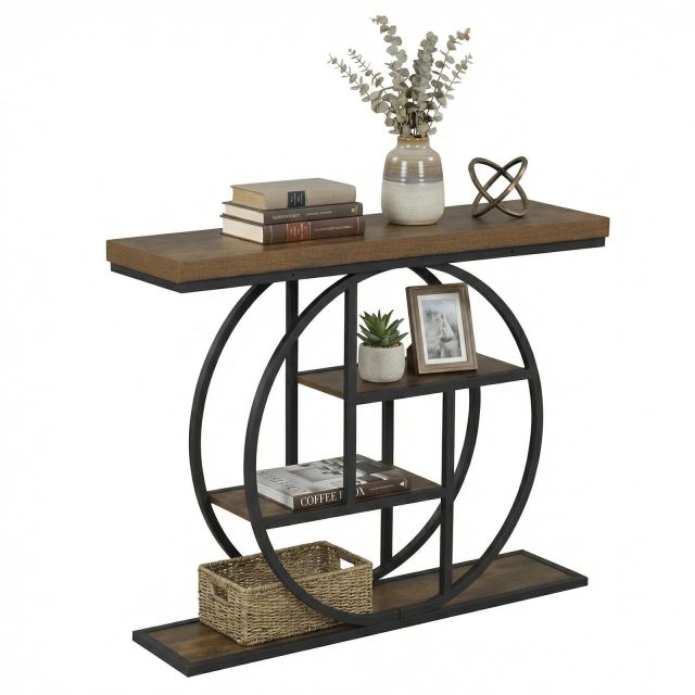 41-inch Console Table with Storage Set of 1/2