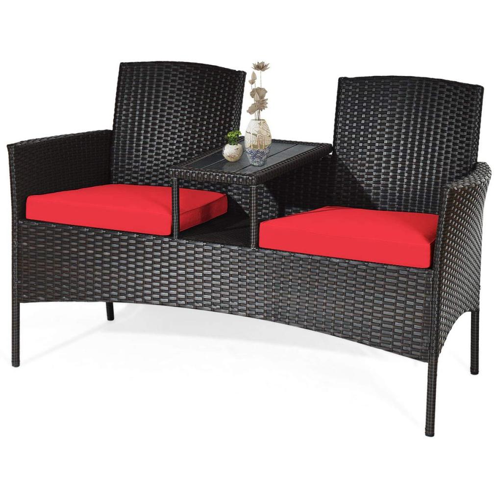 2-Seat Patio Conversation Sets Outdoor Patio Loveseat Set