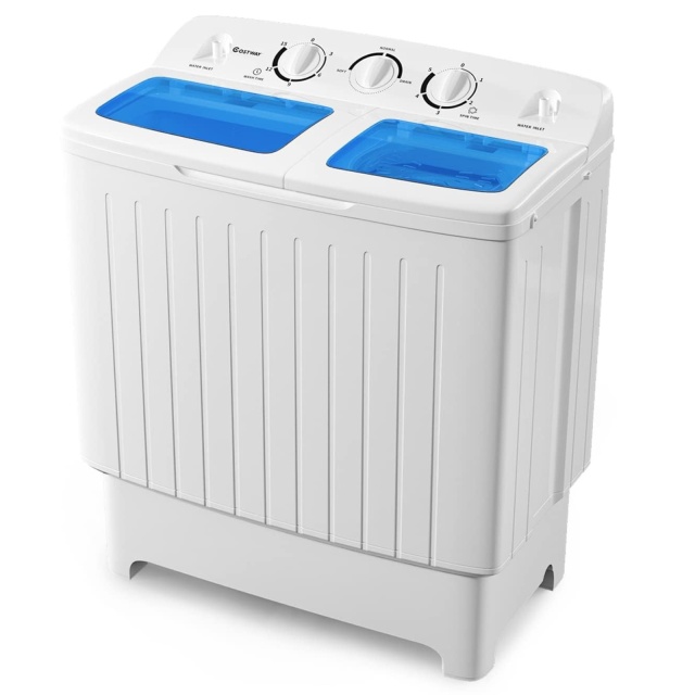 ARLIME Portable Washing Machine, 20lbs Mini Twin Tub Washing Machine