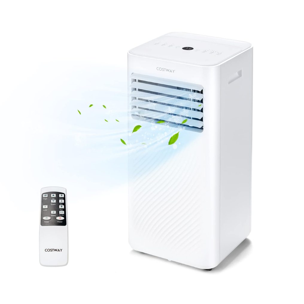 Portable Air Conditioner, 10000 BTU AC Unit with Cool, Fan, Dehumidifier & Sleep Mode for Rooms up to 350 Sq.Ft (White)