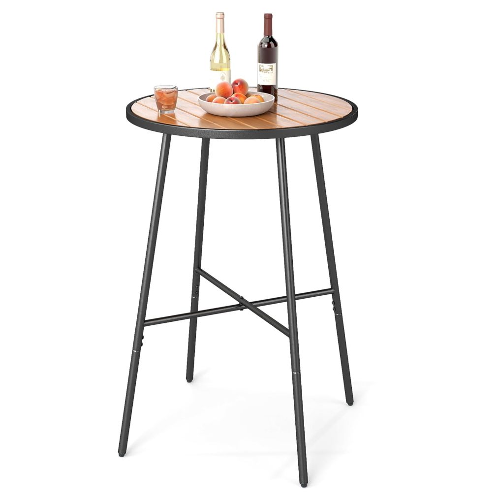 Outdoor Bar Table 41" Bar Height Patio Round Table