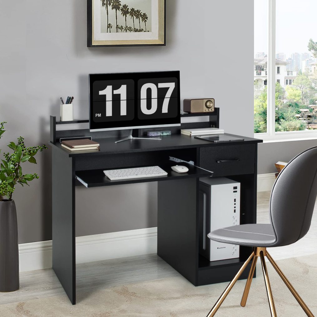 Computer Desk with Hutch Home Office Desk with Drawer
