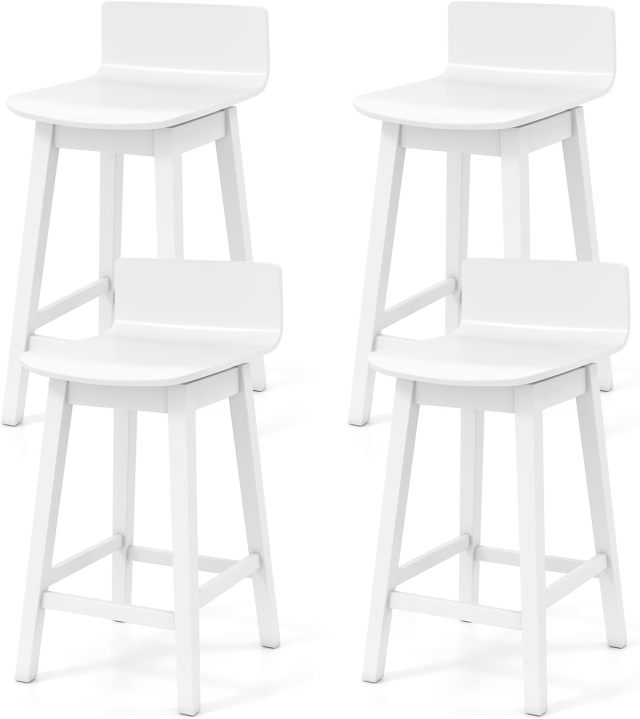 24.5 inch Counter Height Chairs with Low Back for Kitchen Island