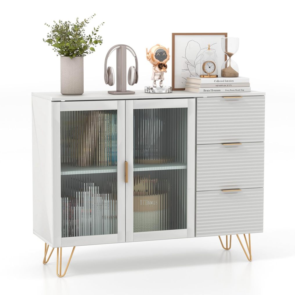 Buffet Cabinet with Storage Modern Sideboard Storage Cabinet