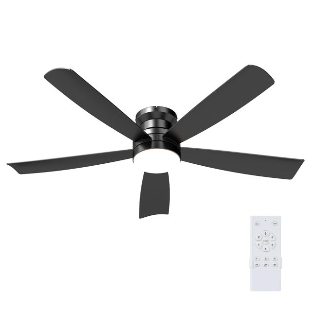 52 Inch Modern Ceiling Fan with Lights & Remote Control for Living Room
