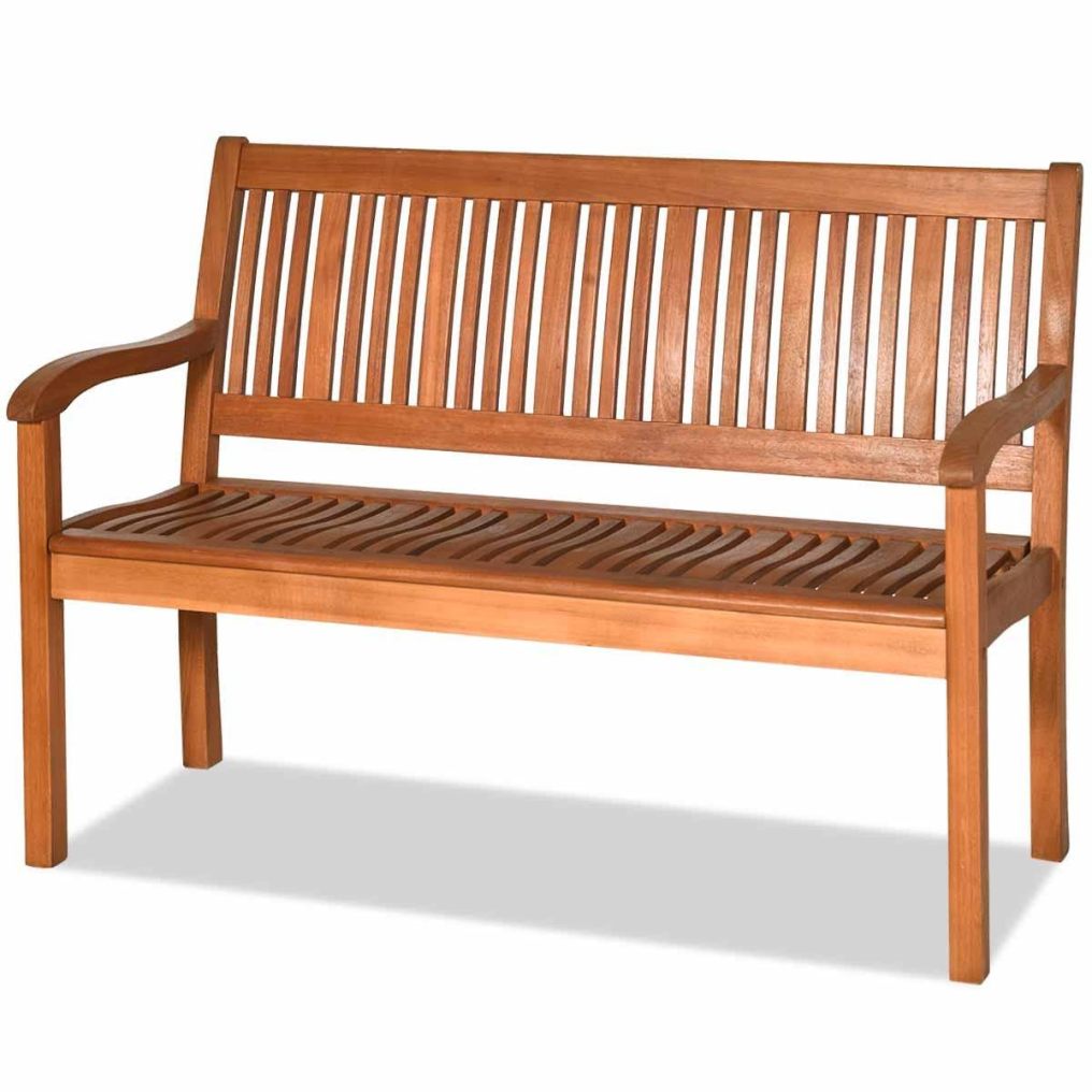 25" D x 50" W x 36" H Wooden Bench Outdoor