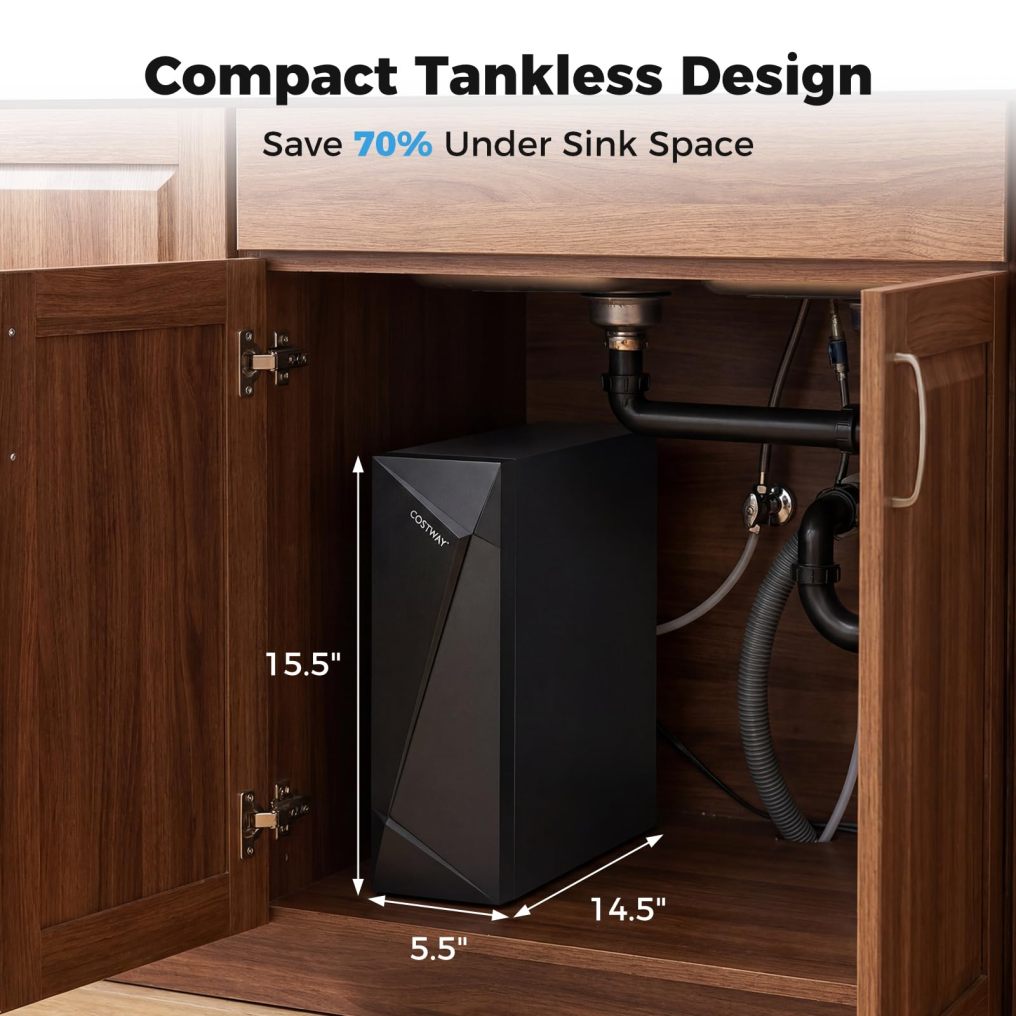 AW-RB20 Alkaline PH+ Reverse Osmosis Water Filter 600/800 GPD Tankless Under-Sink RO System