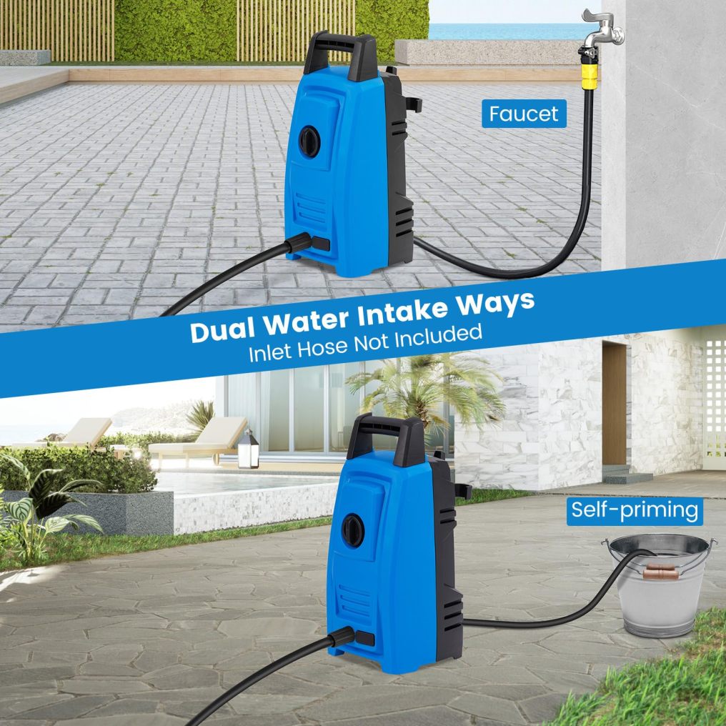 Electric Pressure Washer Max 1900 PSI 1.8 GPM Power Washer with 4 Nozzles