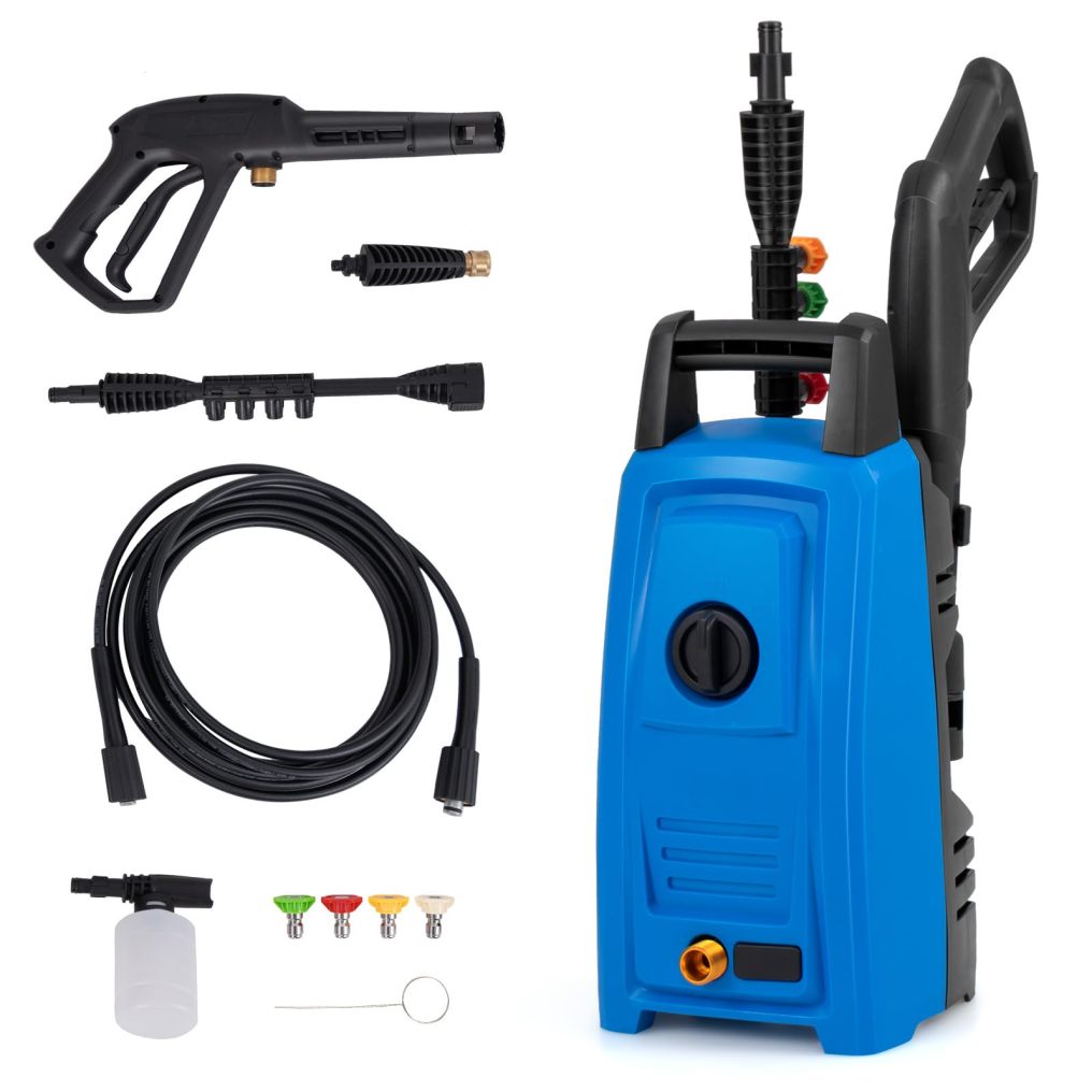 Electric Pressure Washer Max 1900 PSI 1.8 GPM Power Washer with 4 Nozzles