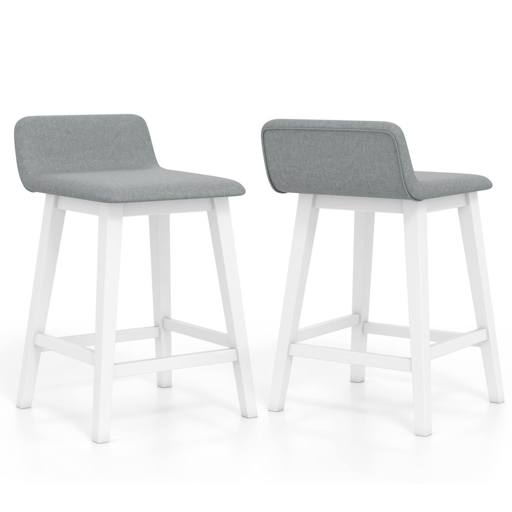 24/29 inch Wooden Counter Stools Set of 2/4