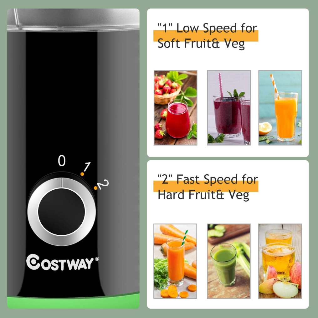 Juicer Machine, Centrifugal Juicer with 3-Inch Wide Mouth, BPA-Free Stainless Steel Juice Maker with 2-Speed Control