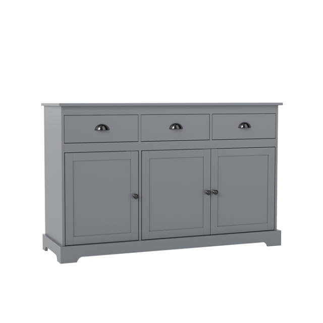 Sideboard Buffet Cabinet with Drawers Doors and Adjustable Shelves for Dining Room